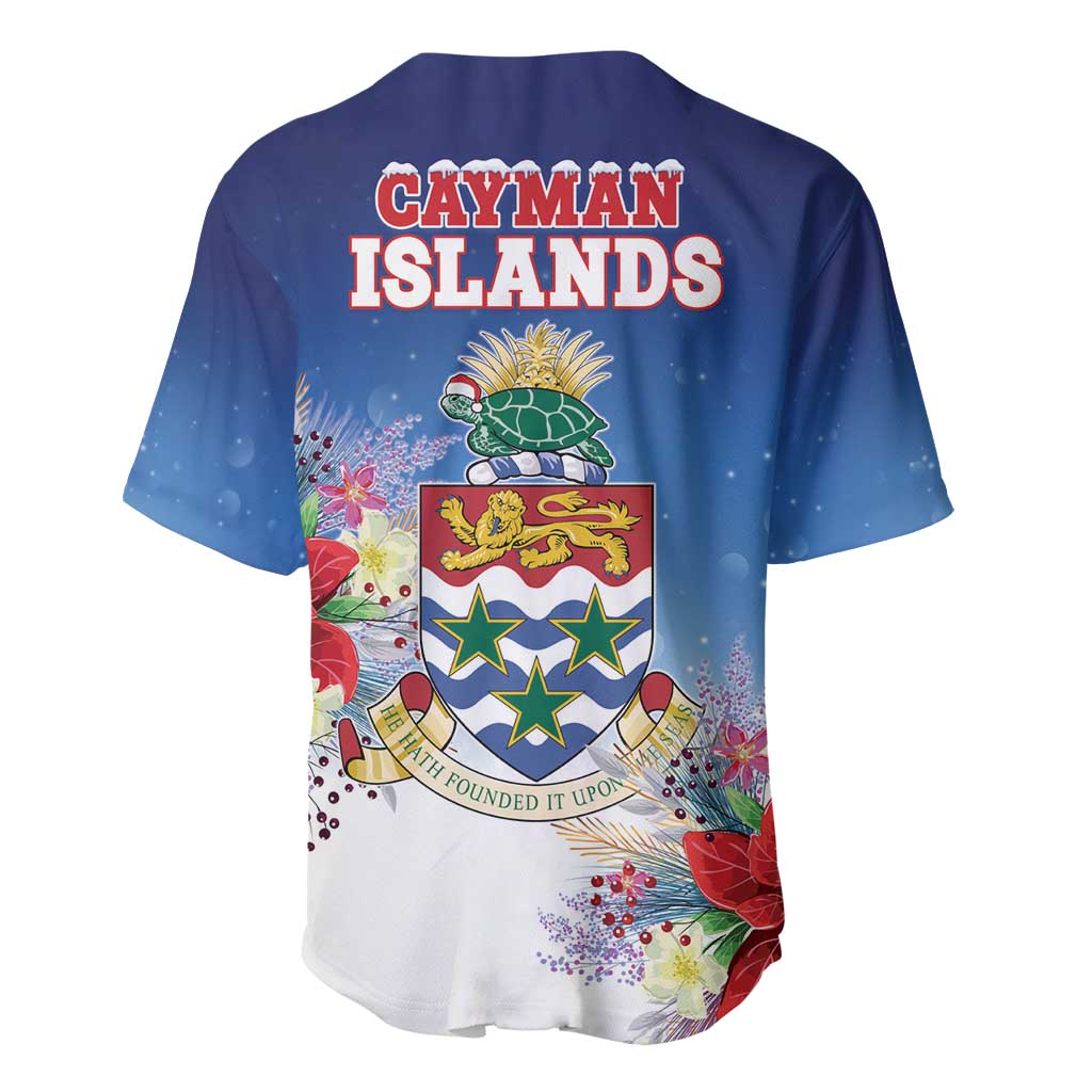 Cayman Islands Christmas Baseball Jersey Coquette Bow Xmas Vibe - Wonder Print Shop