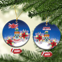 Cayman Islands Christmas Ceramic Ornament Coquette Bow Xmas Vibe - Wonder Print Shop