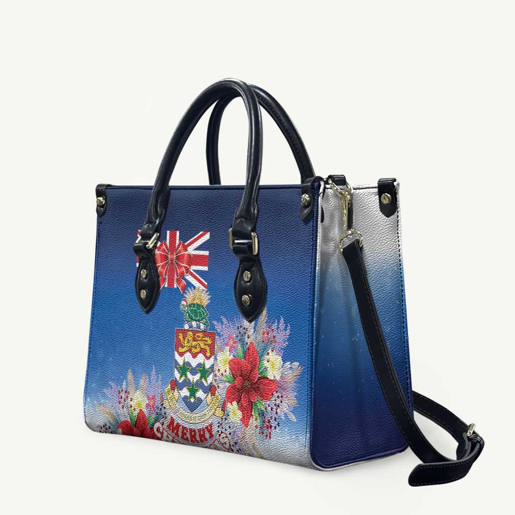 Cayman Islands Christmas Leather Bag Coquette Bow Xmas Vibe - Wonder Print Shop