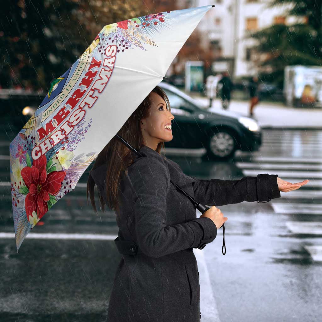 Cayman Islands Christmas Umbrella Coquette Bow Xmas Vibe - Wonder Print Shop