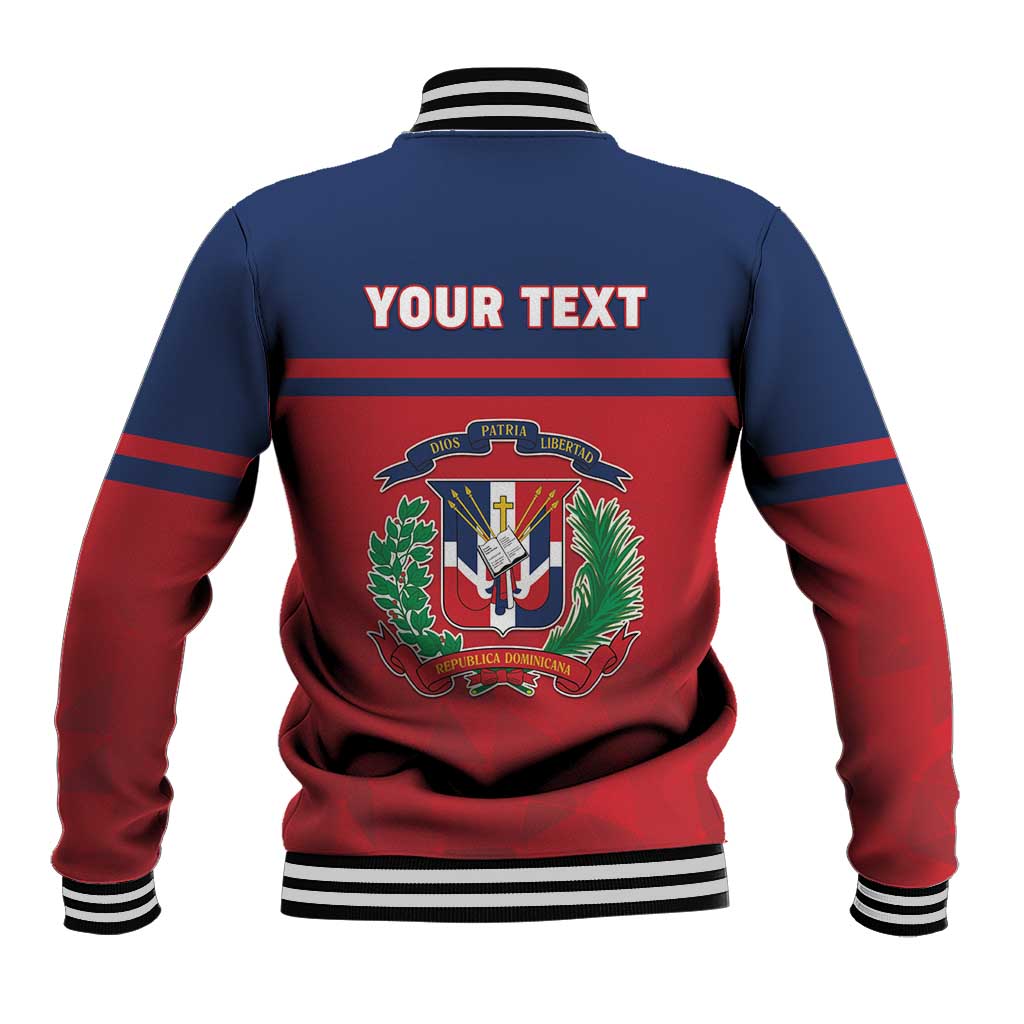 Personalized Dominican Republic Baseball Jacket Dominicana Flag Map