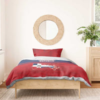 Dominican Republic Bedding Set Dominicana Flag Map
