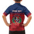 Personalized Dominican Republic Family Matching Off Shoulder Maxi Dress and Hawaiian Shirt Dominicana Flag Map