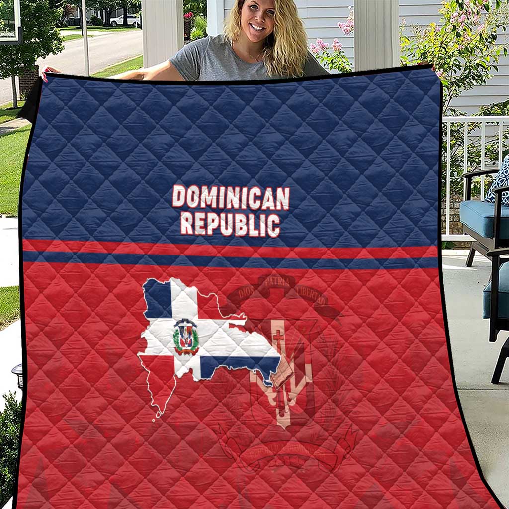 Dominican Republic Quilt Dominicana Flag Map