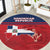 Dominican Republic Round Carpet Dominicana Flag Map