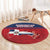 Dominican Republic Round Carpet Dominicana Flag Map