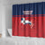 Dominican Republic Shower Curtain Dominicana Flag Map