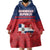 Personalized Dominican Republic Wearable Blanket Hoodie Dominicana Flag Map