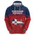 Personalized Dominican Republic Zip Hoodie Dominicana Flag Map