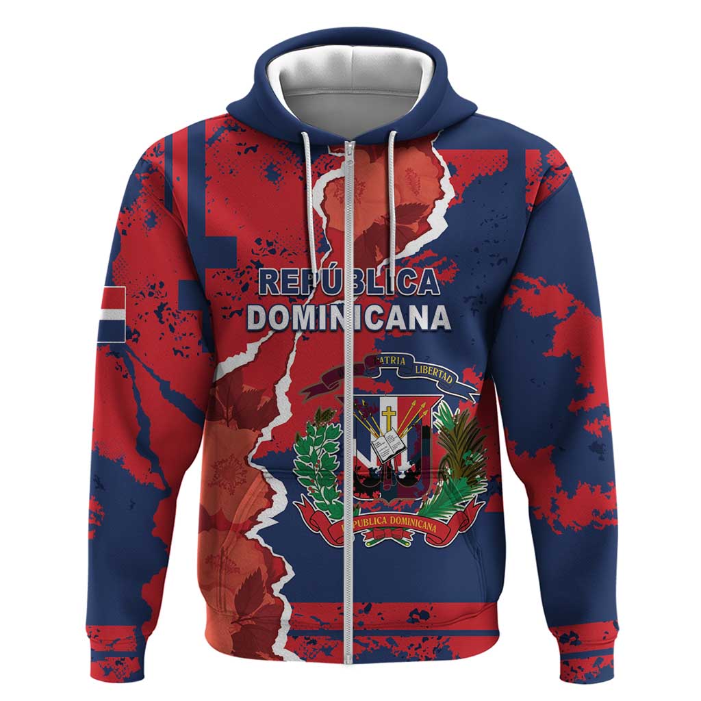 Personalized Dominican Republic Zip Hoodie Bayahibe Rose Unique Style