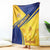 Barbados Gold Trident Blanket With Coat Of Arms