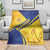 Barbados Gold Trident Blanket With Coat Of Arms