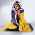 Barbados Gold Trident Hooded Blanket With Coat Of Arms