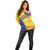 Barbados Gold Trident Off Shoulder Sweater With Coat Of Arms