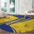 Barbados Gold Trident Round Carpet With Coat Of Arms