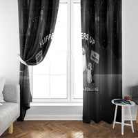 Funny Penguin Resist Window Curtain Flippers Up I Stand With Penguins