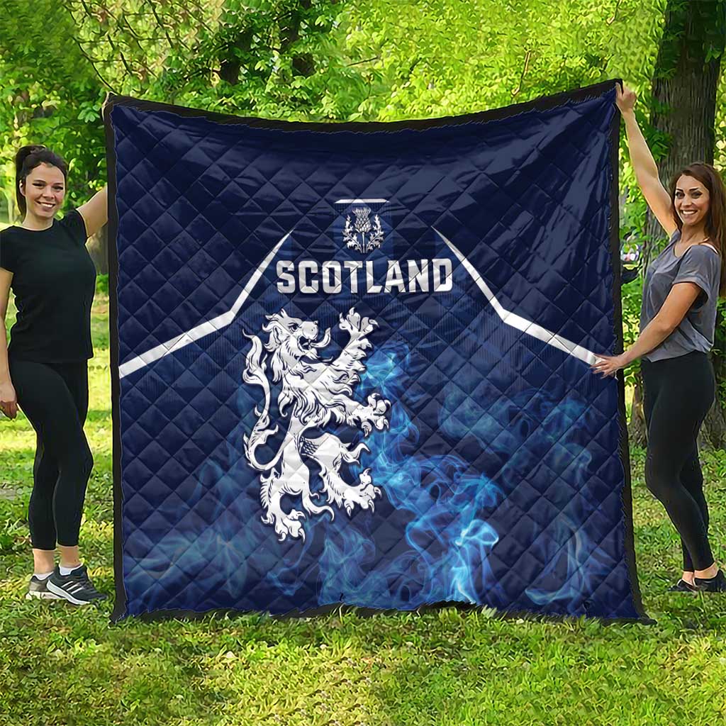 Scotland Rugby Quilt Go Scottish Thistle Unique Style
