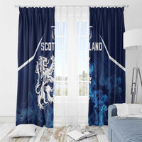 Scotland Rugby Window Curtain Go Scottish Thistle Unique Style