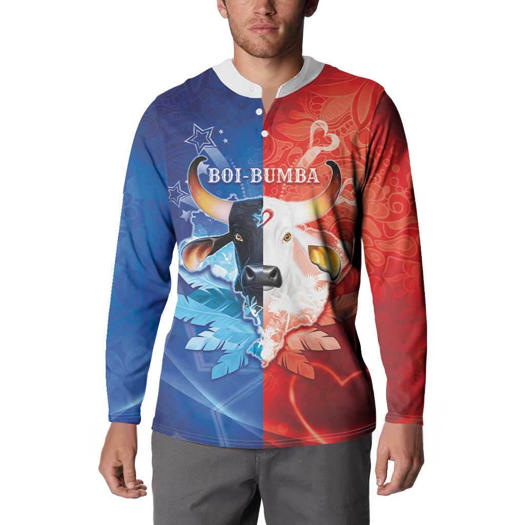 Personalized Brazil Folklore Festival Button Sweatshirt Boi Bumba - Wonder Print Shop