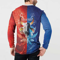 Personalized Brazil Folklore Festival Button Sweatshirt Boi Bumba - Wonder Print Shop