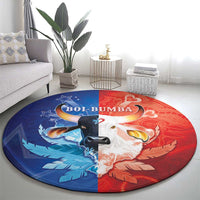 Brazil Folklore Festival Round Carpet Boi Bumba - Wonder Print Shop