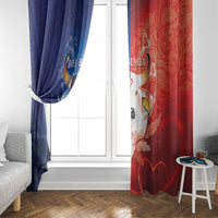 Brazil Folklore Festival Window Curtain Boi Bumba - Wonder Print Shop