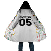Custom Ghana Football 2026 Cloak Black Stars Never Fall White Version