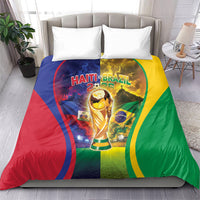 Brazil Haiti 2026 World Football Bedding Set Go For Glory