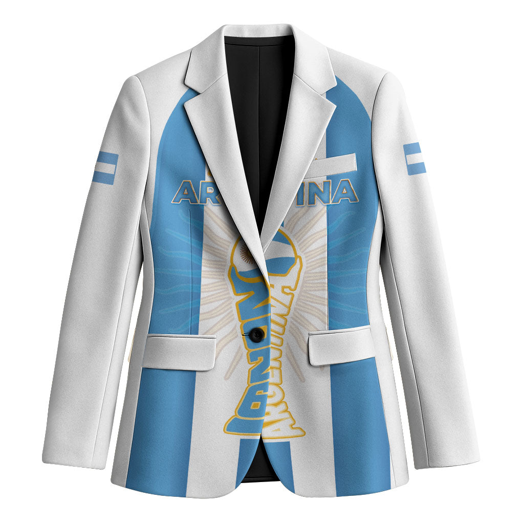 Custom World Football 2026 Argentina Blazer Vamos La Albiceleste