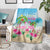 Hawaii Christmas Blanket Deck The Palms Holiday Flamingos