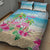 Hawaii Christmas Quilt Bed Set Deck The Palms Holiday Flamingos LT05 - Wonder Print Shop