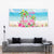 Hawaii Christmas Tapestry Deck The Palms Holiday Flamingos