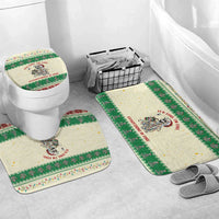 Funny Skeleton Christmas Bathroom Set It's Fine I'm Fine Everything Is Fine - Wonder Print Shop