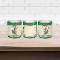 Funny Skeleton Christmas Ceramic Mug It's Fine I'm Fine Everything Is Fine - Wonder Print Shop