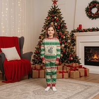 Funny Skeleton Christmas Pajama Set It's Fine I'm Fine Everything Is Fine - Wonder Print Shop