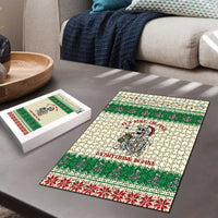 Funny Skeleton Christmas Puzzle It's Fine I'm Fine Everything Is Fine - Wonder Print Shop
