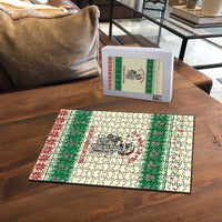 Funny Skeleton Christmas Puzzle It's Fine I'm Fine Everything Is Fine - Wonder Print Shop