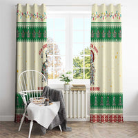 Funny Skeleton Christmas Window Curtain It's Fine I'm Fine Everything Is Fine - Wonder Print Shop