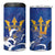 Personalized Barbados 4 in 1 Can Cooler Tumbler Poseidon Trident