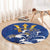 Barbados Round Carpet Poseidon Trident