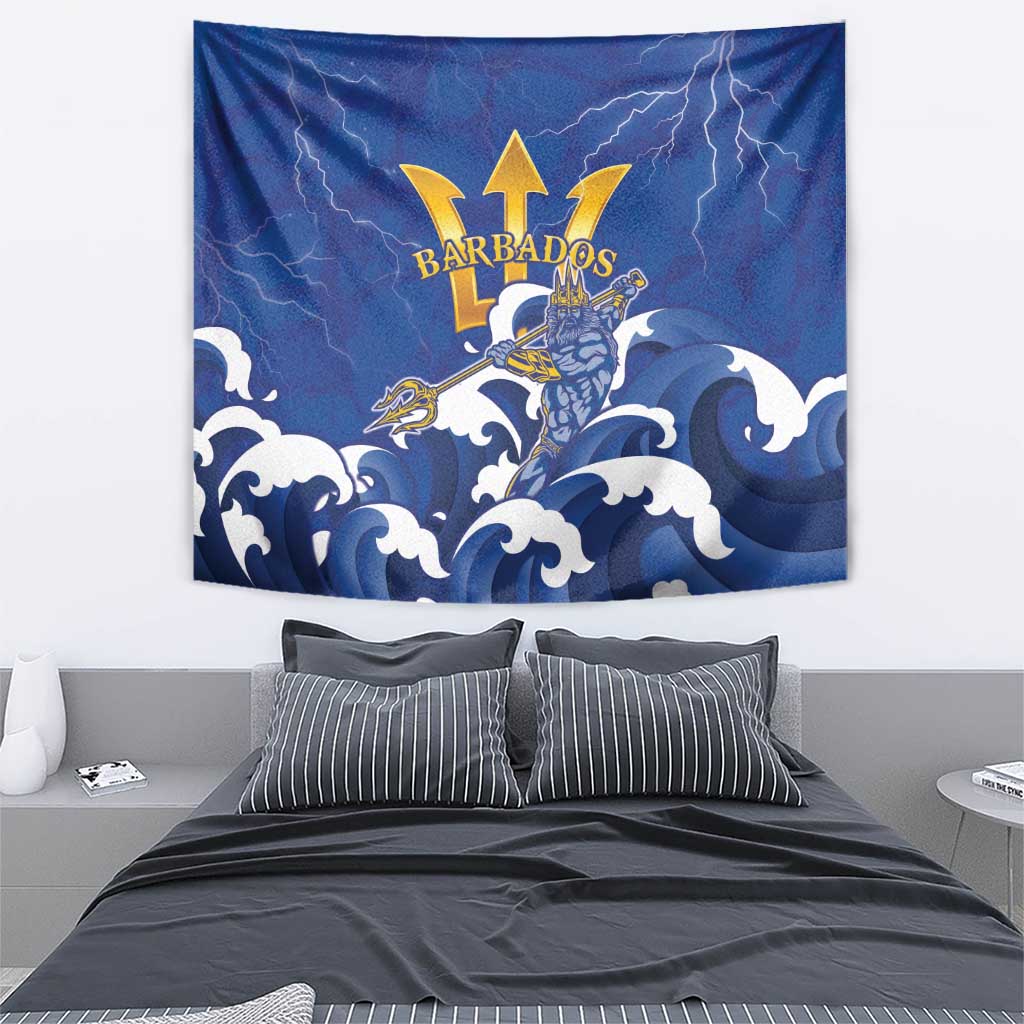 Barbados Tapestry Poseidon Trident