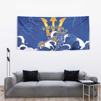 Barbados Tapestry Poseidon Trident