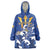 Personalized Barbados Wearable Blanket Hoodie Poseidon Trident