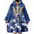 Personalized Barbados Wearable Blanket Hoodie Poseidon Trident