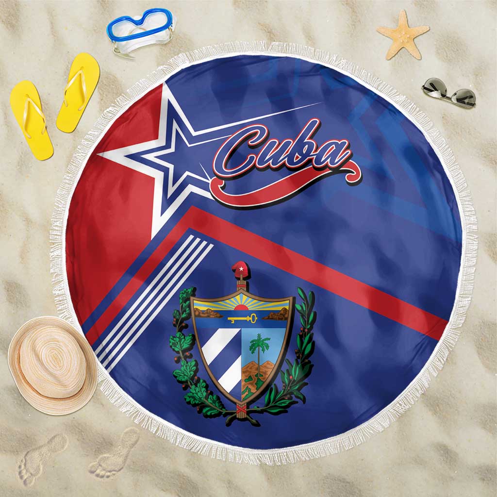 Cuba Coat Of Arms Beach Blanket The Pearl Of The Antilles