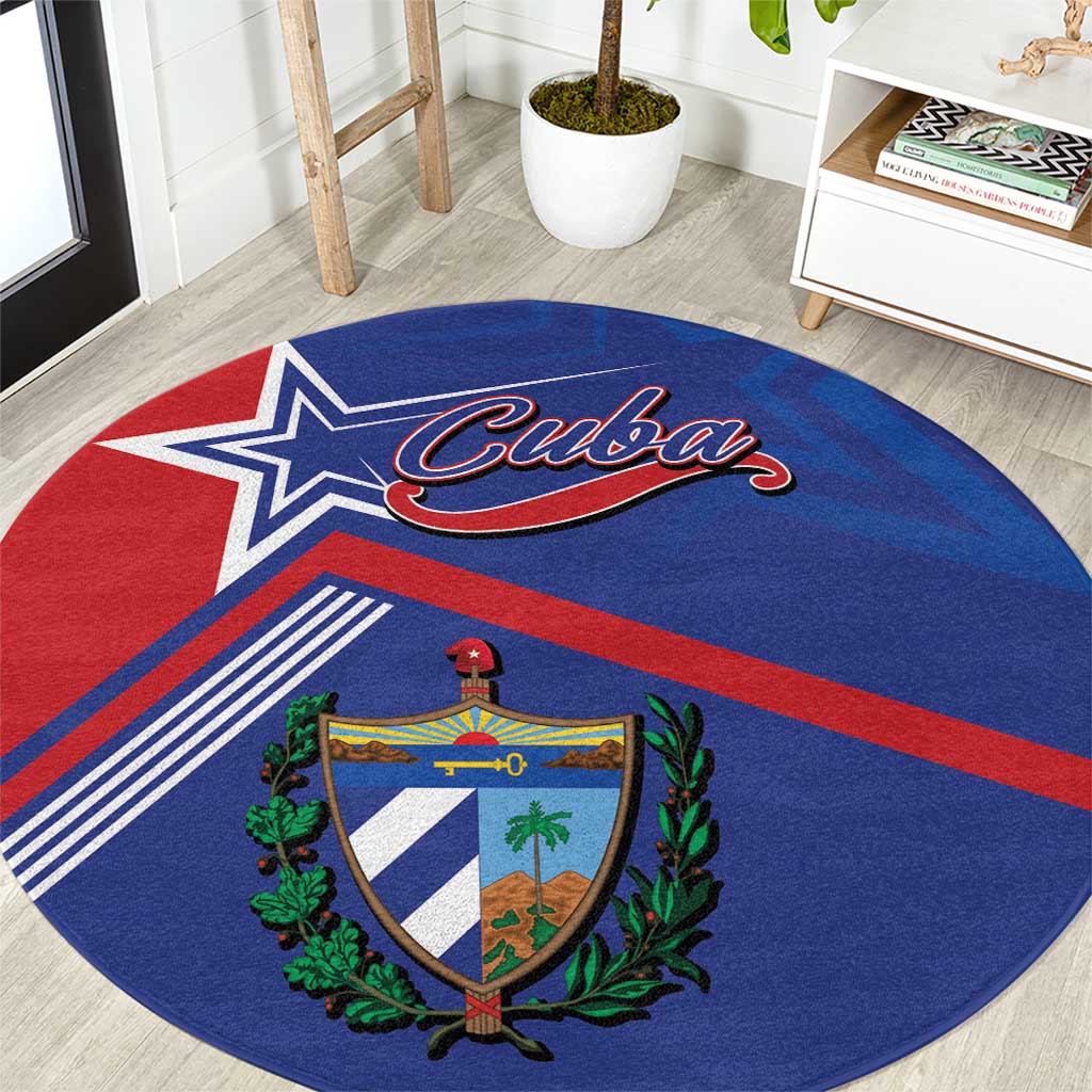 Cuba Coat Of Arms Round Carpet The Pearl Of The Antilles