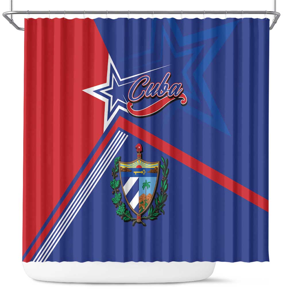 Cuba Coat Of Arms Shower Curtain The Pearl Of The Antilles