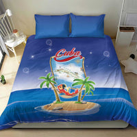Cuba Bedding Set Funny Macaw Decorative Map