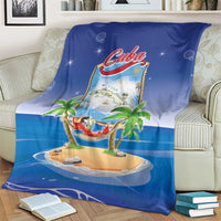 Cuba Blanket Funny Macaw Decorative Map