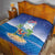 Cuba Quilt Funny Macaw Decorative Map